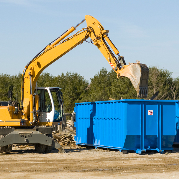 can i request a rental extension for a residential dumpster in Jackson County